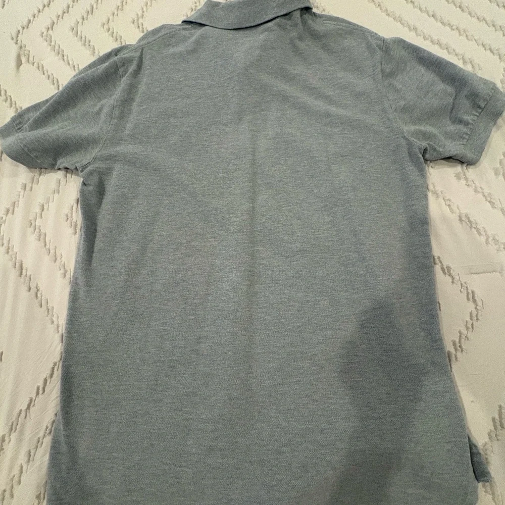 Ralph Lauren Men's Light Gray Polo with Navy Pony